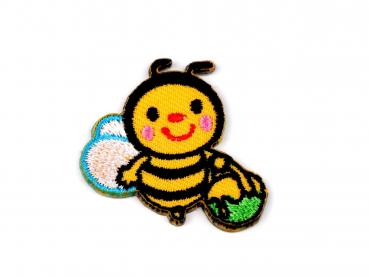 Aufbügler Biene Gelb